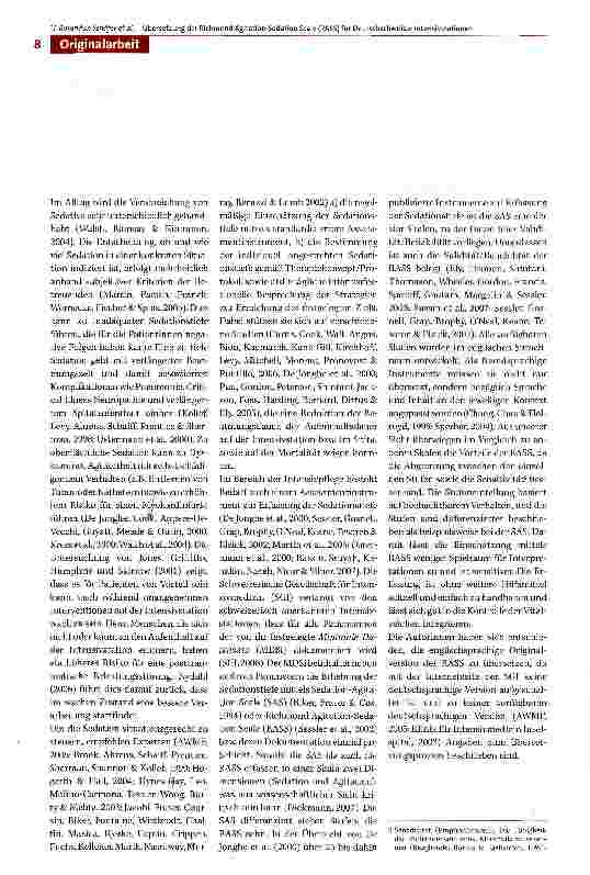 Vorschauseite 2: Übersetzungsverfahren eines klinischen Assessmentinstrumentes am Beispiel der Richmond Agitation-Sedation Scale (RASS)