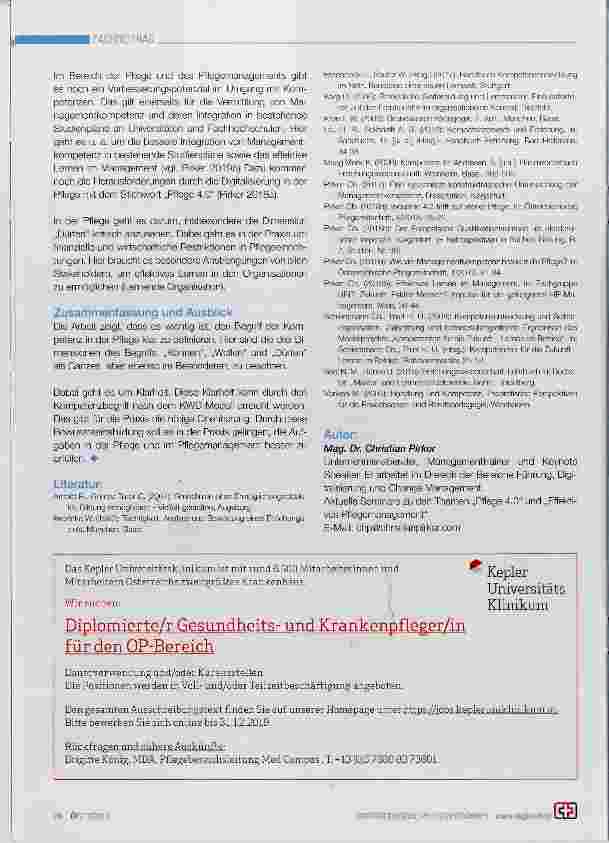 Vorschauseite 4: Der Kompetenzbegriff In der Pflege