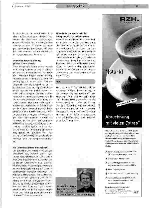 Vorschauseite 2: Zukunft der Gesundheitsversorgung