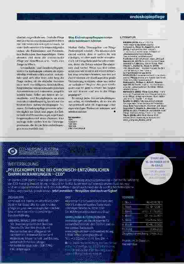 Vorschauseite 4: Die Pflege in der Endoskopie