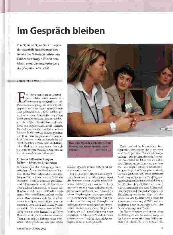 Vorschauseite 1: Im Gespräch bleiben