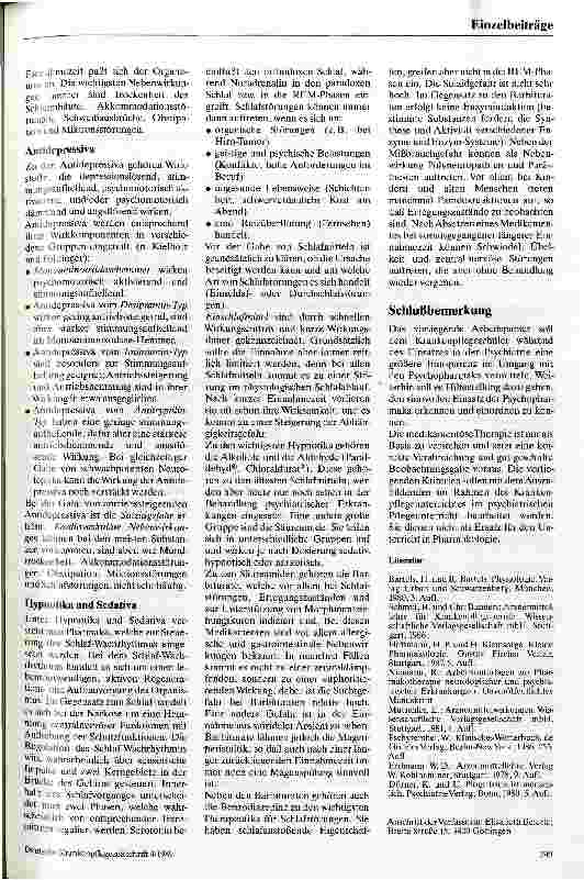 Vorschauseite 4: Psychopharmarka Wirkungsweise und Einsatz bei psychischen/psychiatrischen Erkrankungen