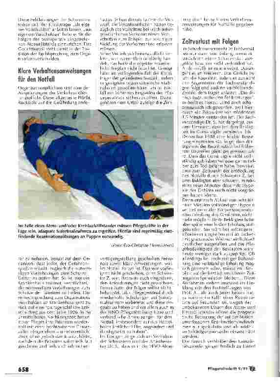 Vorschauseite 3: Ist der Pfelgedienst auf den Notfall vorbereitet? Reanimation