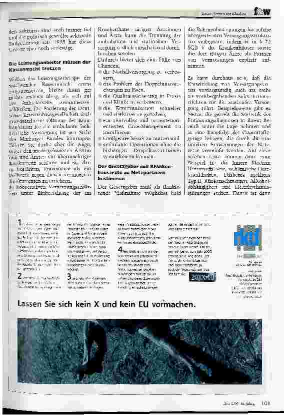 Vorschauseite 4: Der Marburger Bund wirbt für neue Versorgungsstrukturen
