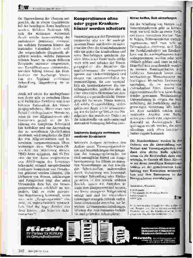 Vorschauseite 5: Der Marburger Bund wirbt für neue Versorgungsstrukturen
