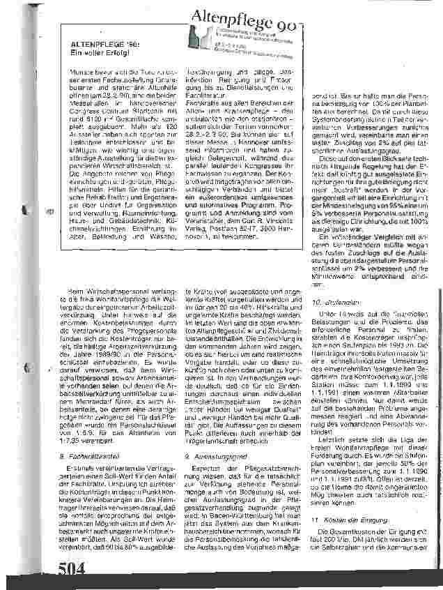 Vorschauseite 5: Über 4000 neue Stellen für die Altenhilfe in Baden-Württemberg