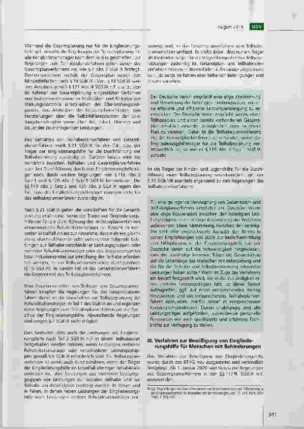 Vorschauseite 5: Empfehlungen des Deutschen Vereins zur Gesamtplanung in der Eingliederungshilfe und ihr Verhältnis zur Teilhabeplanung