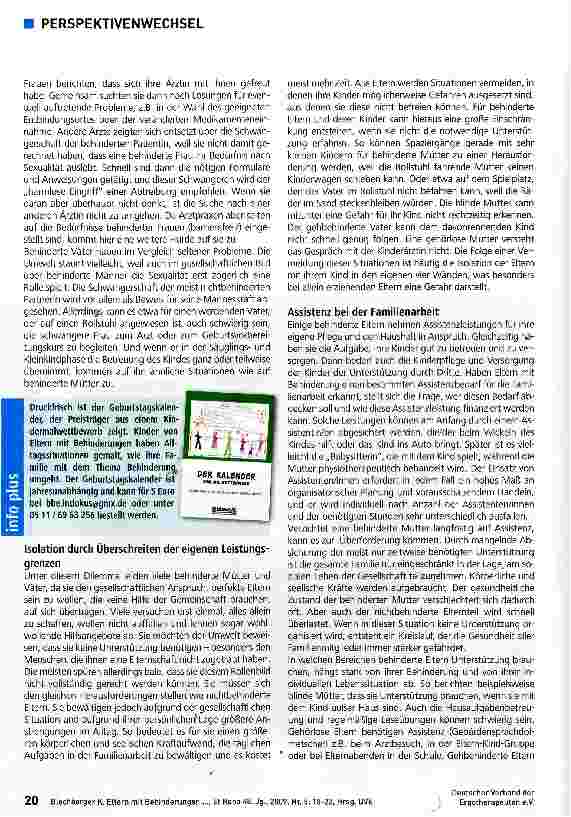 Vorschauseite 3: Eltern mit Behinderungen und chronischen Erkrankungen