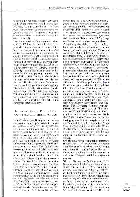 Vorschauseite 4: BLUTUNGSSCHOCK DER SCHWANGEREN UND DES NEUGEBORENEN: EINE INTENSIV-MEDIZINISCHE HERAUSFORDERUNG