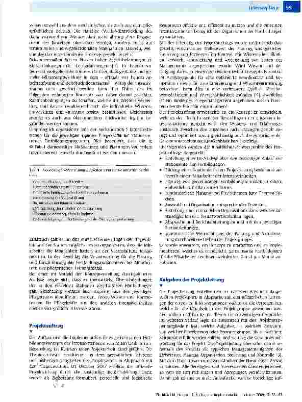 Vorschauseite 2: Aufbau und Implementation eines gemeinsamen Fortbildungskonzepts der Intensivstationen am Universitätsklinikum Regensburg - konzeptionelle Grundlagen und Projektdarstellung