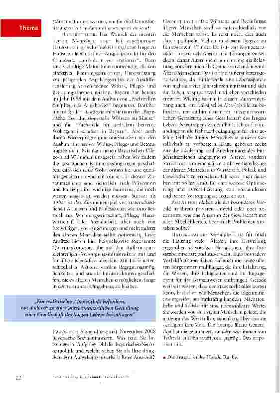 Vorschauseite 3: Von der Defizitzur Kompetenzsicht -Altern nicht nur einseitig als Belastung, sondern auch als Chance verstehen