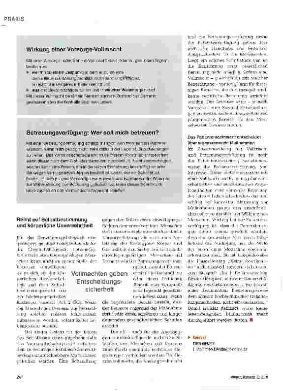 Vorschauseite 3: Die Kontrolle über das eigene Leben behalten