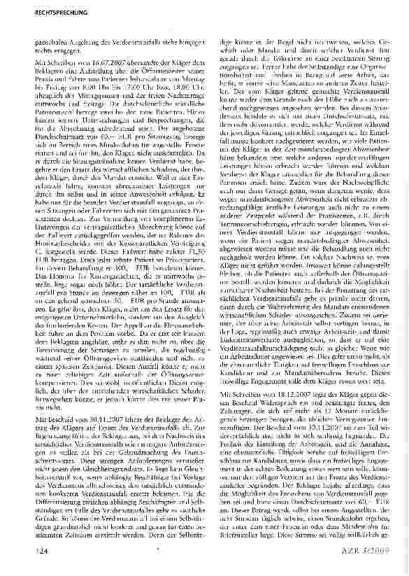 Vorschauseite 2: Verdienstausfall eines ehrenamtlich tätigen Freiberuflers