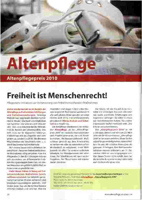 Vorschauseite 1: Freiheit ist Menschenrecht!