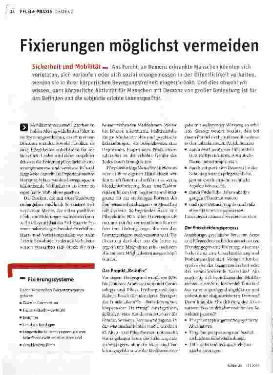Vorschauseite 1: Fixierungen möglichst vermeiden