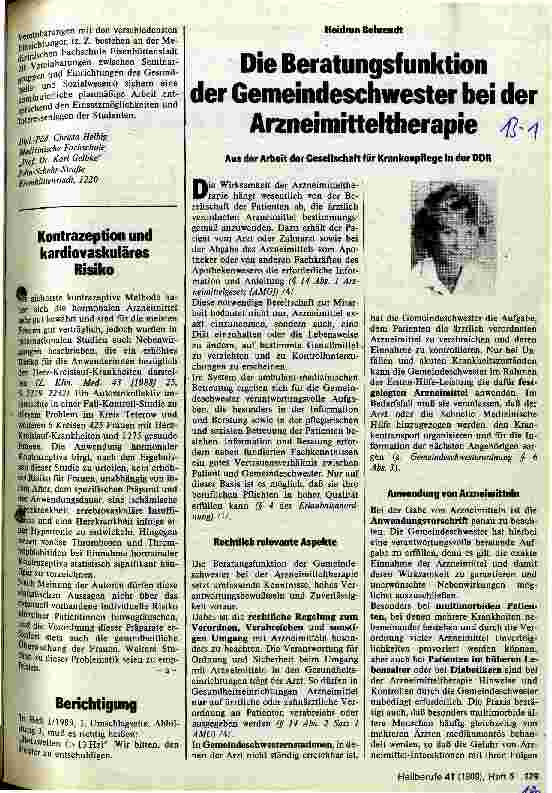 Vorschauseite 2: Die Erhöhung der Qualität der medizinischen und sozialen Betreuung beginnt in der Ausbildung