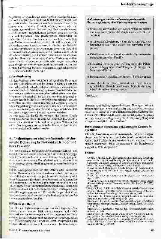 Vorschauseite 4: Psychosoziale Aspekte in der pädiatrischen Onkologie