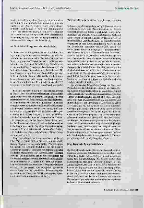 Vorschauseite 3: Berufliche Zielvorstellungen studierender Ergound Physiotherapeuten am Beispiel eines weiterbildenden Bachelorstudiengangs an der Universität Konstanz