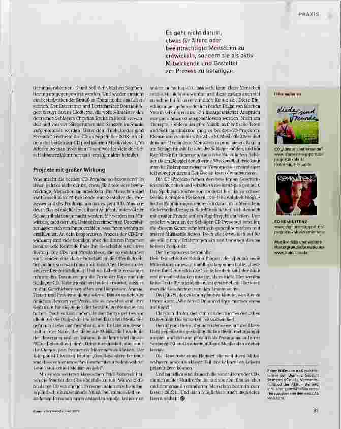Vorschauseite 2: Mit Musik zu neuen Ufern