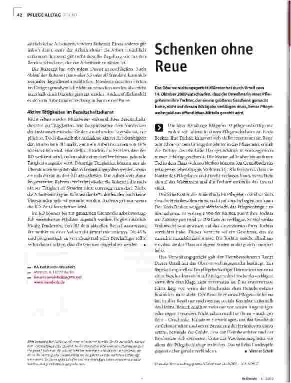 Vorschauseite 1: Schenken ohne Reue