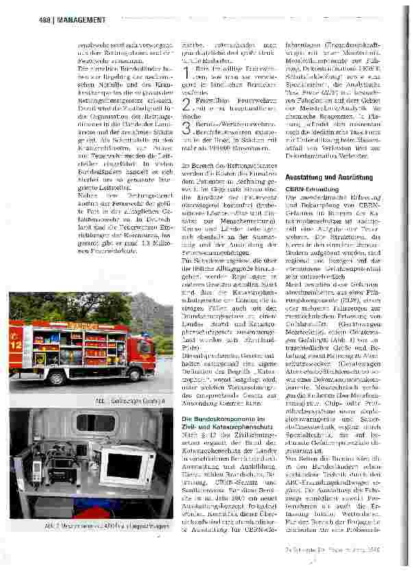 Vorschauseite 2: CBRN-GefahrenabwehrsystemZivilund Katastrophenschutz in Deutschland