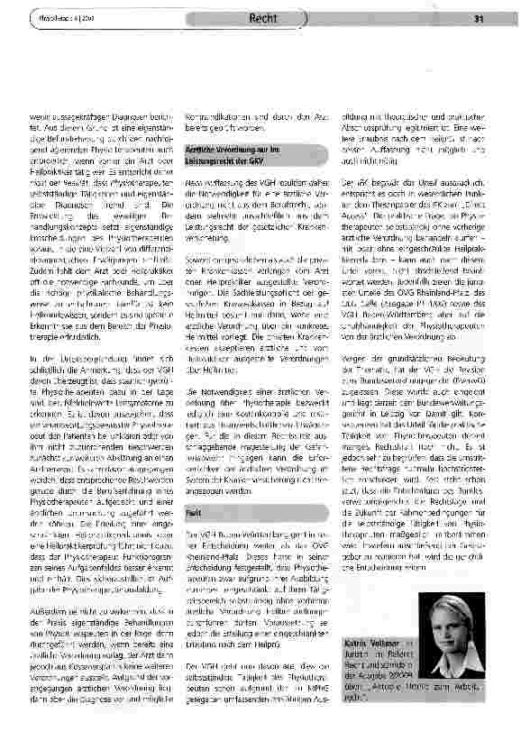 Vorschauseite 3: Dürfen Physiotherapeuten selbstständig behandeln?