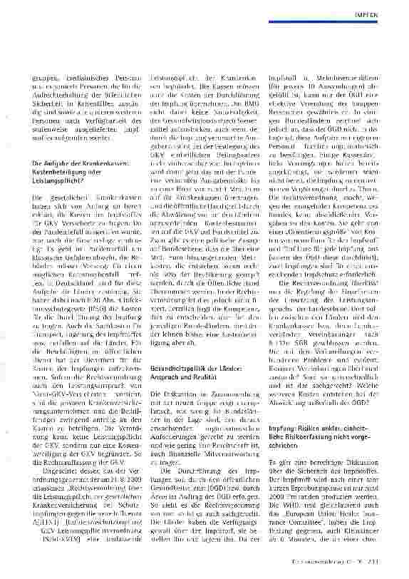 Vorschauseite 2: Impfung gegen die Neue Grippe: Sinnvolle Gefahrenabwehr oder Geldverschwendung?