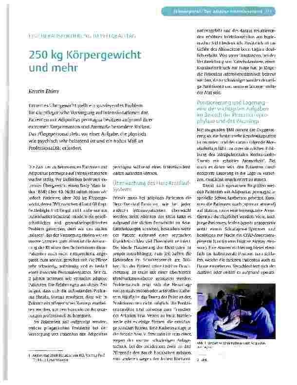Vorschauseite 1: 250 kg Körpergewicht und mehr