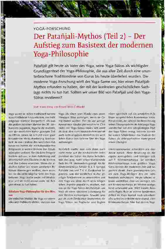 Vorschauseite 1: Der Patanjali-Mythos (Teil 2) - Der Aufstieg zum Basistext der modernen Yoga-Philosophie