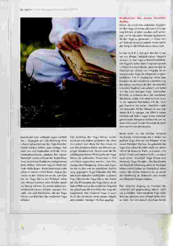 Vorschauseite 2: Der Patanjali-Mythos (Teil 2) - Der Aufstieg zum Basistext der modernen Yoga-Philosophie