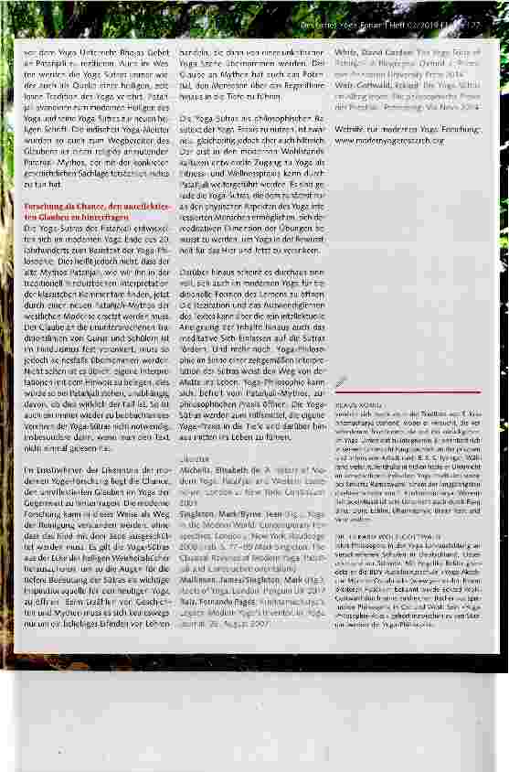 Vorschauseite 3: Der Patanjali-Mythos (Teil 2) - Der Aufstieg zum Basistext der modernen Yoga-Philosophie
