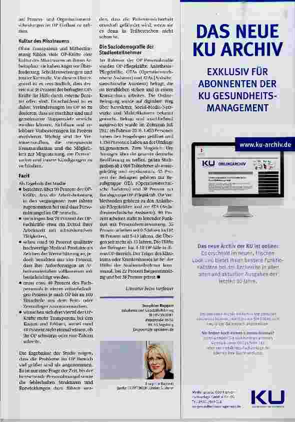 Vorschauseite 3: Ernste Notlage in deutschen OPs