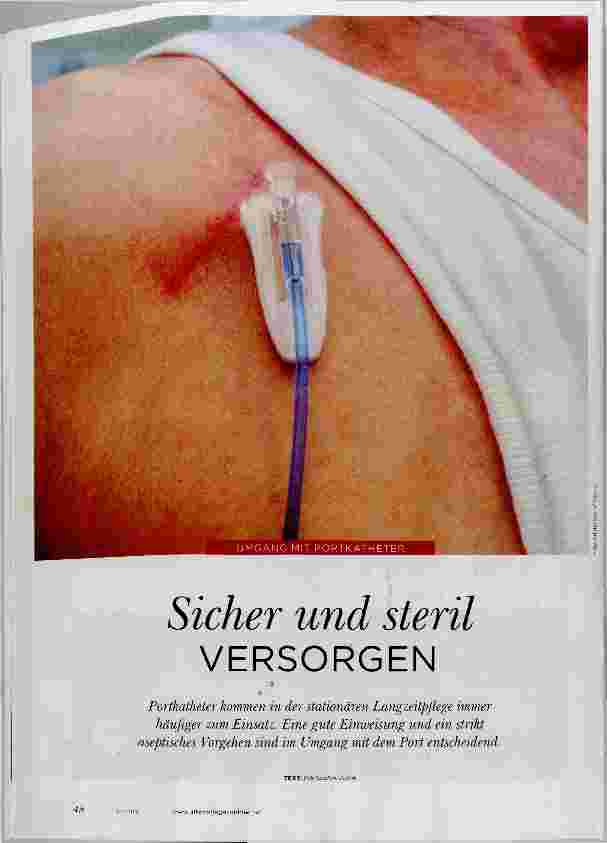 Vorschauseite 1: Sicher und steril VERSORGEN