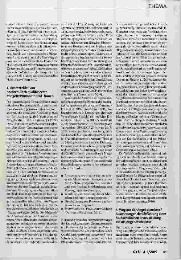Vorschauseite 4: Akademisierung der Pflegeberufe Weg aus der Angebotsmisere?