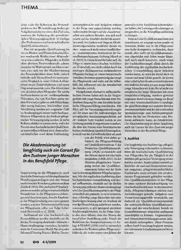 Vorschauseite 5: Akademisierung der Pflegeberufe Weg aus der Angebotsmisere?