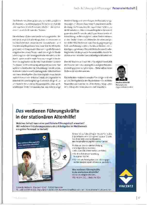 Vorschauseite 2: Fachund Führungskräftemangel in der stationären Altenhilfe