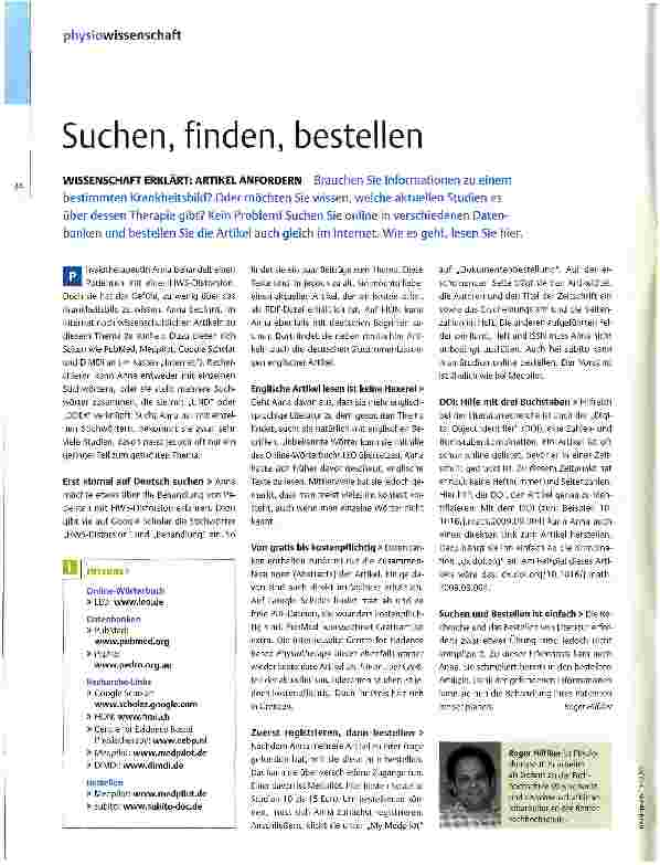 Vorschauseite 1: Suchen, finden, bestellen