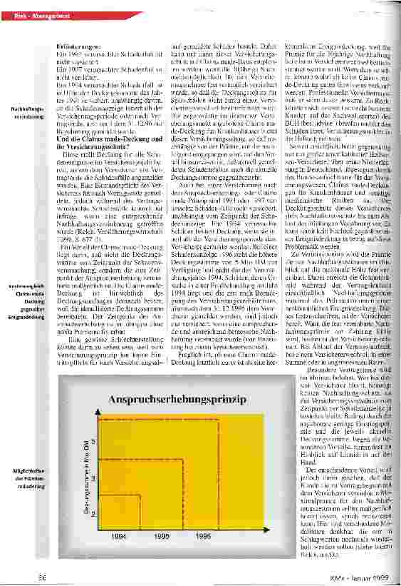 Vorschauseite 2: Ereignisdeckungsprinzip Claims made - Innovation oder Mogelpackung?