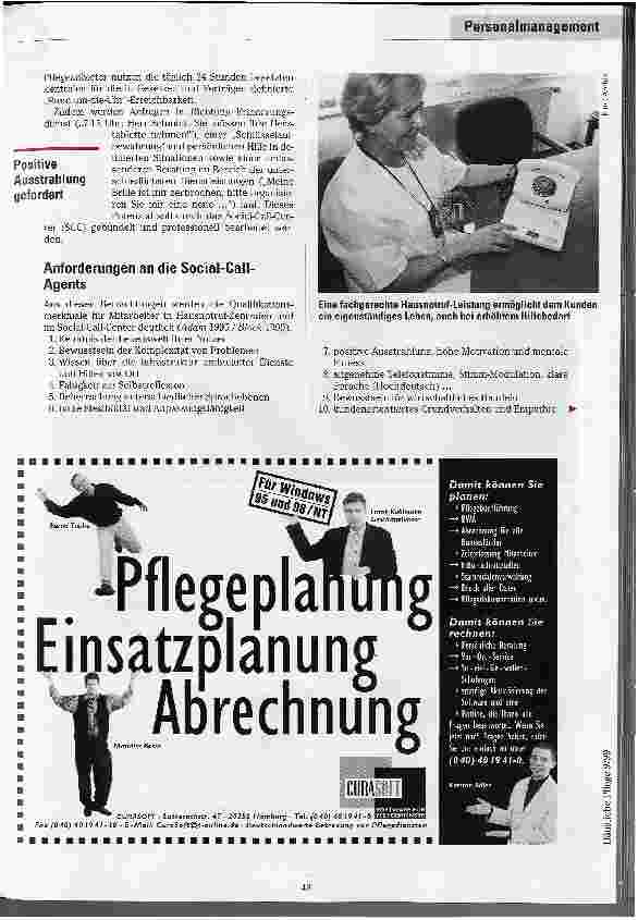 Vorschauseite 2: Kompetenz per Telefon Anforderungen am Mitarbeiter im Hausnotund Serviceruf