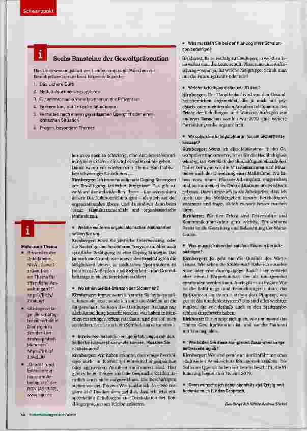 Vorschauseite 3: Angstfrei im Amt arbeiten