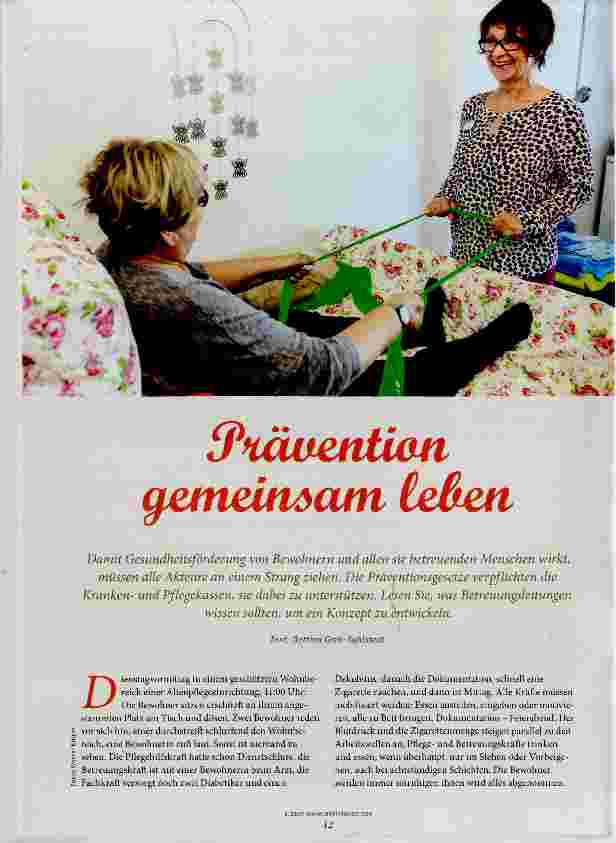 Vorschauseite 1: Prävention gemeinsam leben
