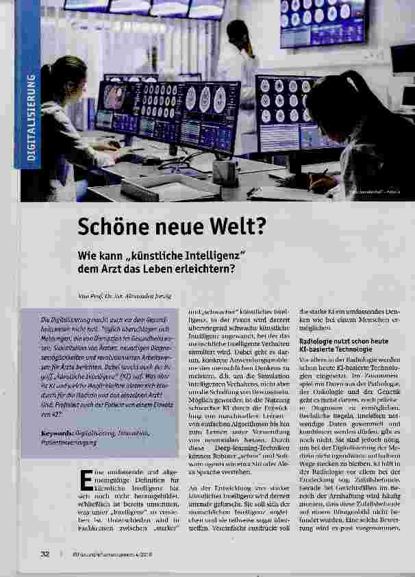 Vorschauseite 1: Schöne neue Welt?