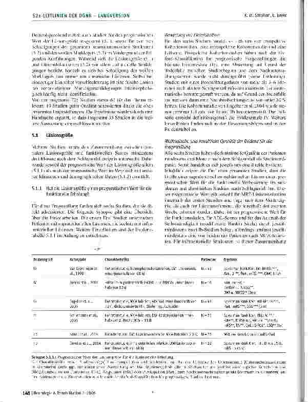 Vorschauseite 6: Wert der zerebralen Bildgebung nach ischämischem Hirninfarkt für die Rehabilitation