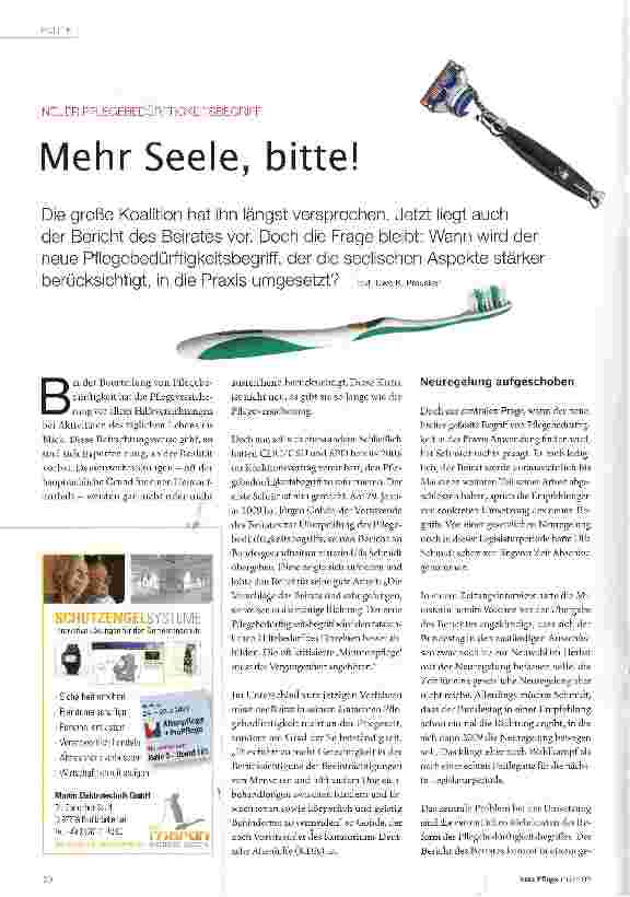 Vorschauseite 1: Mehr Seele, bitte!