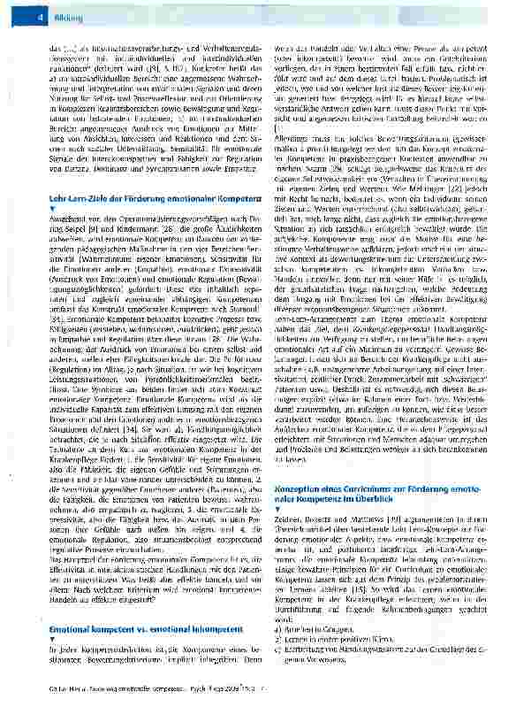 Vorschauseite 3: Förderung emotionaler Kompetenz in der Krankenpflege
