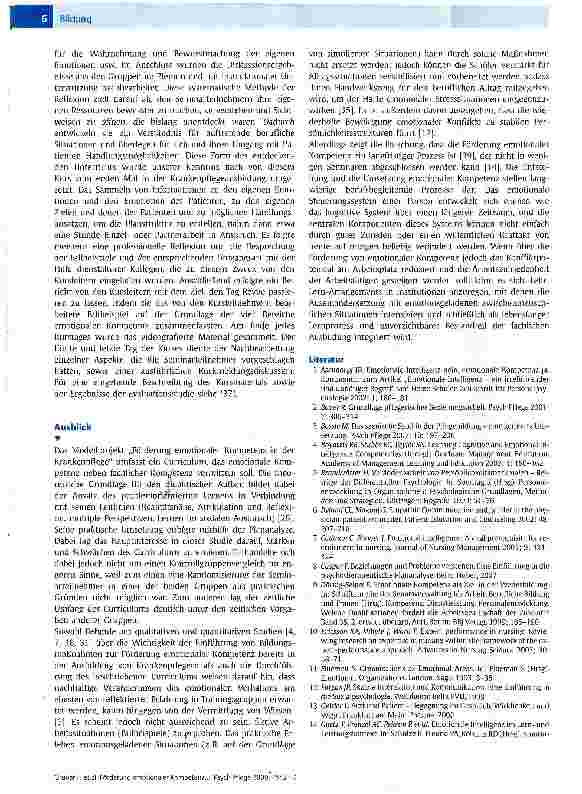 Vorschauseite 5: Förderung emotionaler Kompetenz in der Krankenpflege