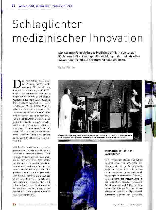 Vorschauseite 1: Schlaglichter medizinischer Innovation