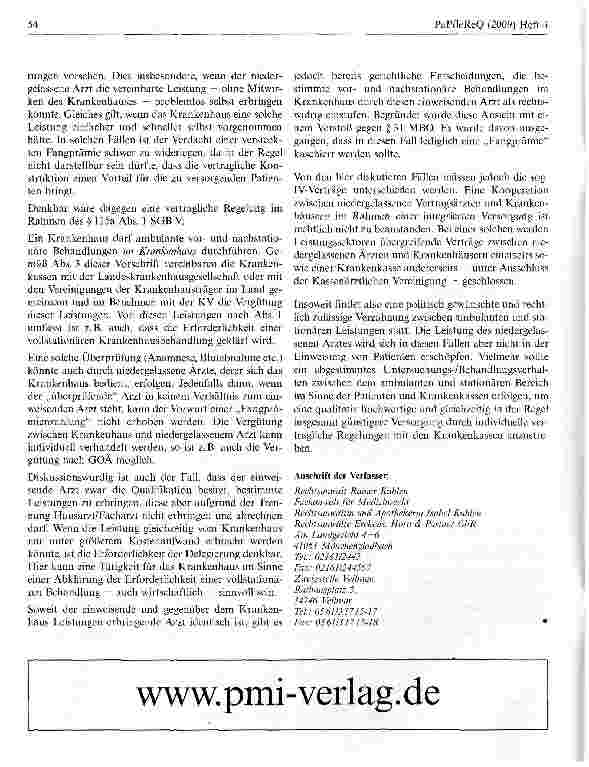 Vorschauseite 2: Fangprämie oder zulässige Kooperation — Wo sind die rechtlichen Grenzen ?
