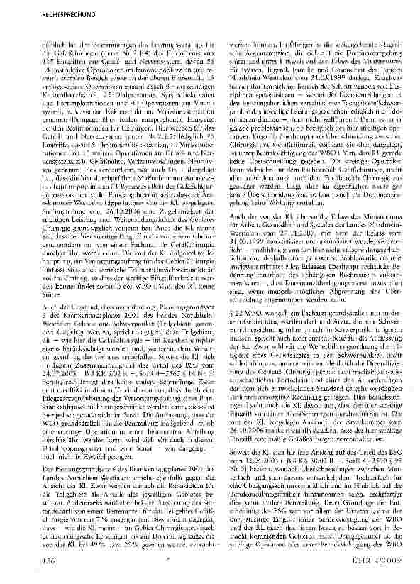 Vorschauseite 4: Keine Vergütung für Krankenhausleistungen außerhalb des Versorgungsauftrags