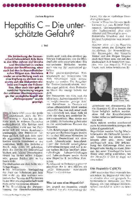 Vorschauseite 1: Hepatitis C - Die unterschätzte Gefahr?